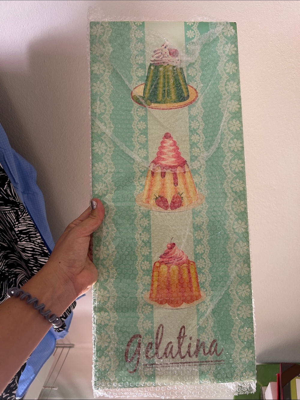 Gelatina Wall Art Panel - Mint & Pastel Dessert Print